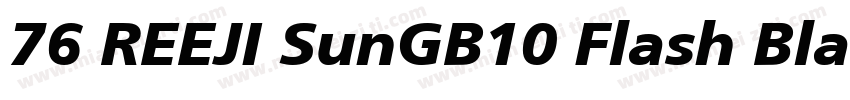 76 REEJI SunGB10 Flash Black字体转换
